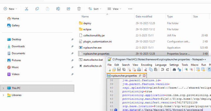 HCL Notes workspace map per gebruiker