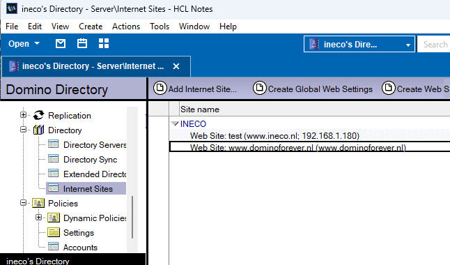 Vanaf HCL Domino V11.0.1 ondersteunt de Domino webserver Server Name Indication (SNI)