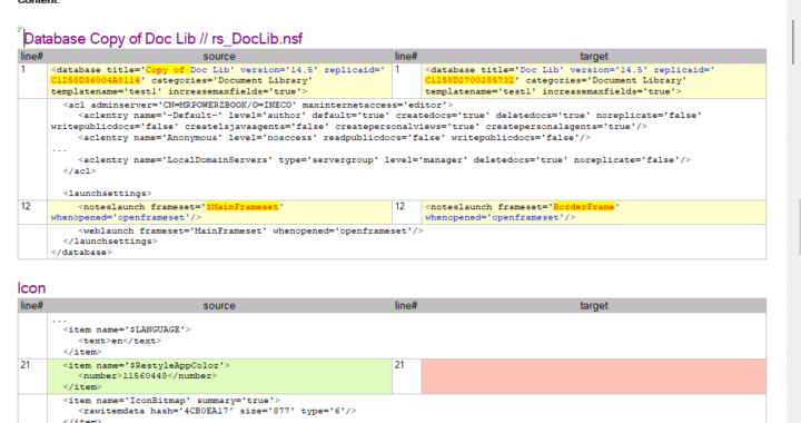 Ontwerp van applicaties vergelijken met CompareDBs Reports