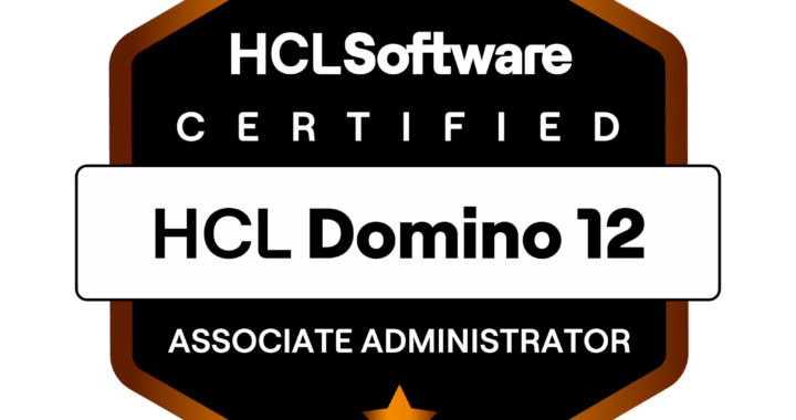 HCLSoftware Certified Associate Administrator – Notes/Domino 12